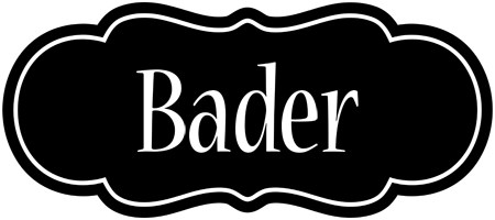Bader welcome logo