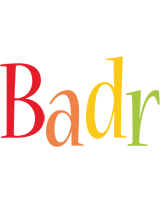 Badr birthday logo
