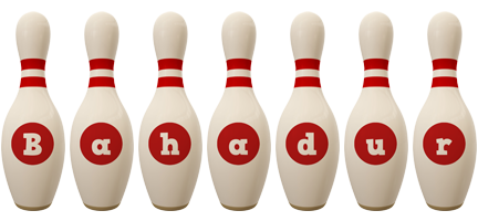 Bahadur bowling-pin logo