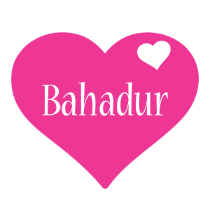 Bahadur love-heart logo