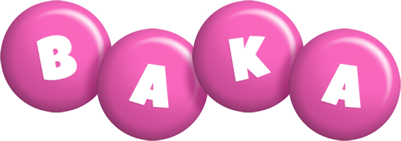 Baka candy-pink logo
