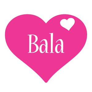 Bala love-heart logo