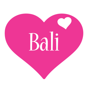 Bali love-heart logo