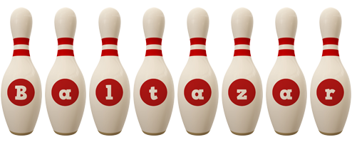 Baltazar bowling-pin logo