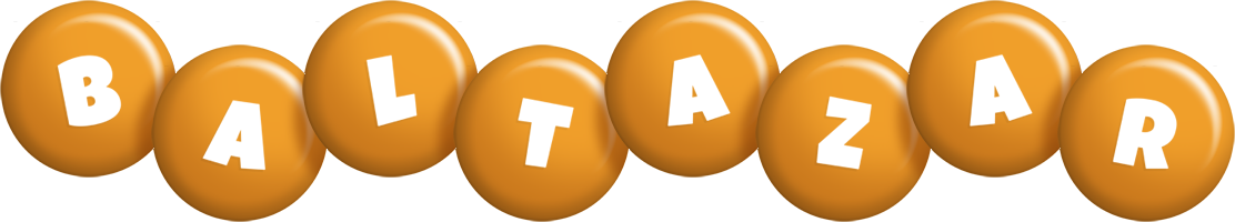 Baltazar candy-orange logo
