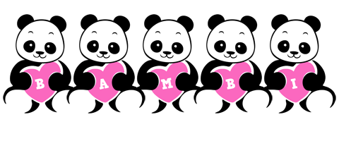 Bambi love-panda logo