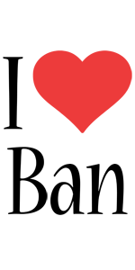 Ban i-love logo