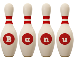 Banu bowling-pin logo