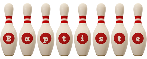 Baptiste bowling-pin logo