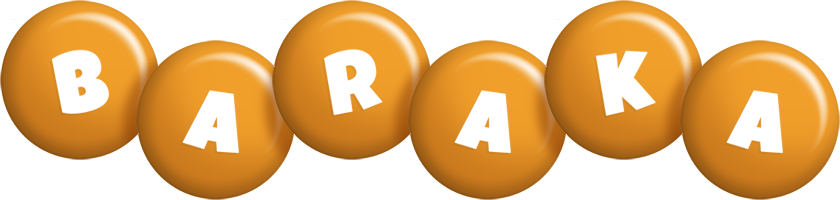 Baraka candy-orange logo