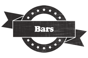 Bars grunge logo