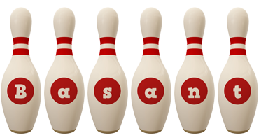 Basant bowling-pin logo
