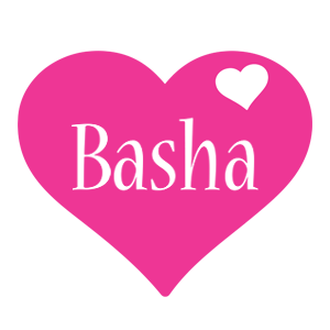 Basha love-heart logo
