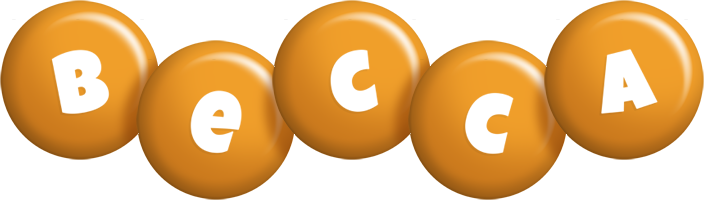 Becca candy-orange logo