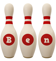 Ben bowling-pin logo