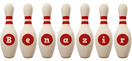 Benazir bowling-pin logo