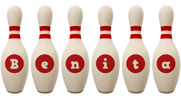 Benita bowling-pin logo