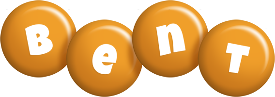 Bent candy-orange logo