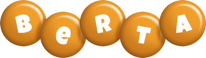 Berta candy-orange logo