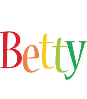 Betty birthday logo