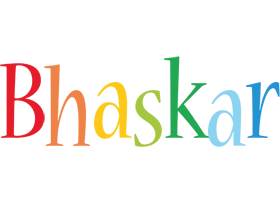 Bhaskar birthday logo