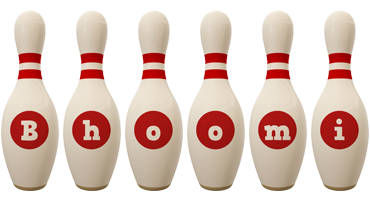 Bhoomi bowling-pin logo
