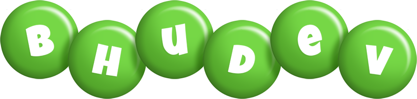 Bhudev candy-green logo