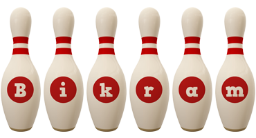 Bikram bowling-pin logo