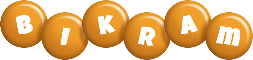 Bikram candy-orange logo