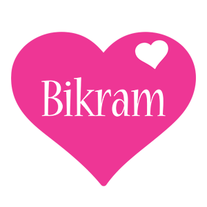 Bikram love-heart logo