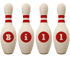 Bill bowling-pin logo