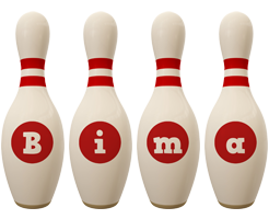 Bima bowling-pin logo