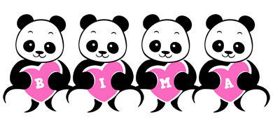 Bima love-panda logo