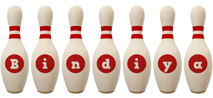 Bindiya bowling-pin logo