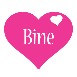 Bine love-heart logo