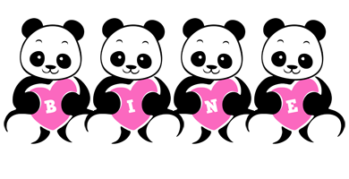 Bine love-panda logo
