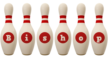 Bishop bowling-pin logo
