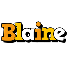 Blaine cartoon logo