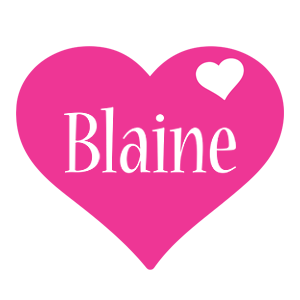 Blaine love-heart logo
