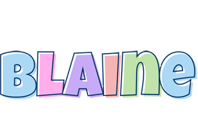 Blaine pastel logo