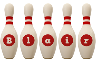 Blair bowling-pin logo