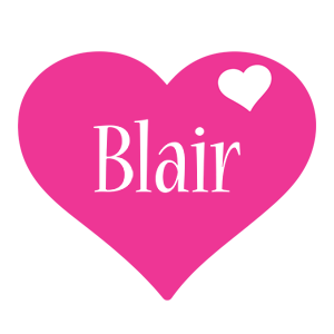 Blair love-heart logo