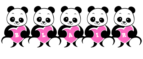 Blair love-panda logo