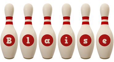 Blaise bowling-pin logo