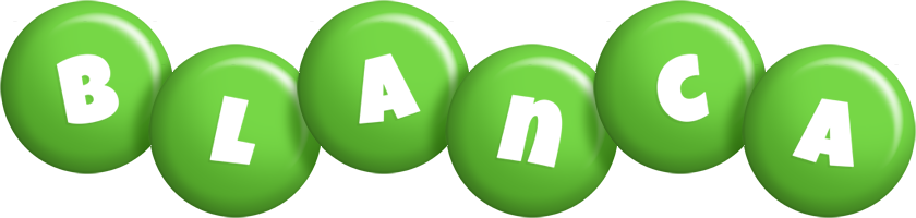 Blanca candy-green logo