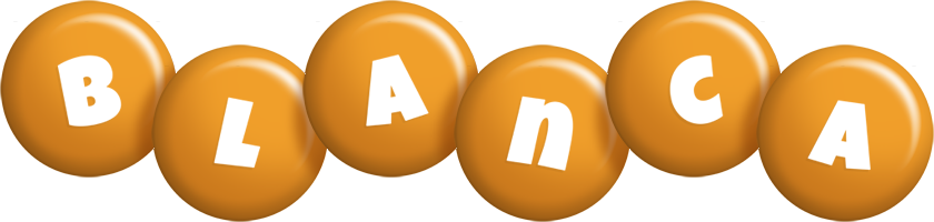 Blanca candy-orange logo