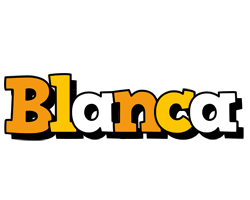 Blanca cartoon logo