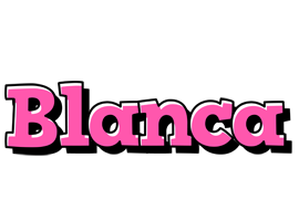 Blanca girlish logo