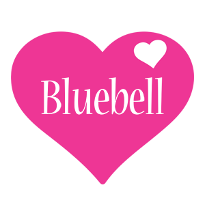 Bluebell love-heart logo
