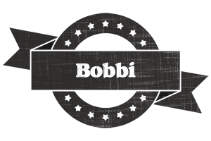 Bobbi grunge logo